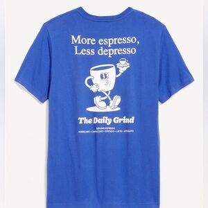 Old Navy Mens Blue Short Sleeve Graphic Tee